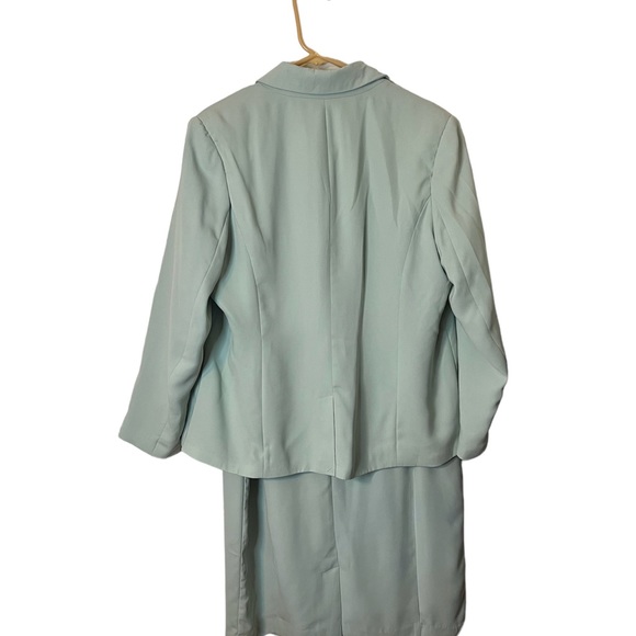 Business Casual Jessica London Double Breasted Two Piece Blazer Dress‎ Suit - Picture 2 of 9